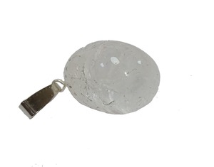 Tumbled Clear Quartz <b>Crystal</b> Stone Pendant with Agate Necklace Healing Reiki Energy Gemstone Jewelry Wholesaler - Product Image 3