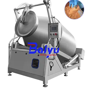 2024 Baiyu New Type Industrial Food Marinating 3 In One Electric Vacuum Tumbler Tilt For Jerky