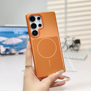 Metallic Plating <b>PC</b> Frosting Phone Case for Samsung Galaxy S26 Ultra S23 S24 S25 FE <b>Wireless</b> Charging Magnetic Slim Back Cover - Product Image 5