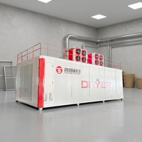 Hoogproductieve voedselverwerkings PLC-gestuurde fruitpulp-meshbanddroger tandwielkastlager automatische continue sinaasappelschil fruitdroger