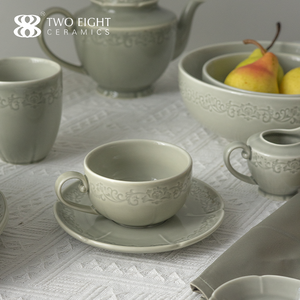 Exquisito plato de fruta pequeño ecológico, platos para aperitivos, gres de pie alto, vajilla japonesa, <span class=keywords><strong>restaurante</strong></span> de oficina de grado alimenticio - Product Image 4