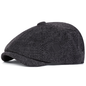 Cappello Newsboy in Lana Stile Peaky Blinders per Uomo, Berretto Invernale Stile Inglese, Cappello da Pittore Vintage Artistico e alla Moda - Product Image 6