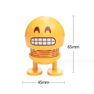 Vente chaude Décoration de tableau de bord de voiture Expression faciale mignonne Poupée à tête oscillante à ressort Accessoires intérieurs de voiture Décoration Jouets - Product Image 3