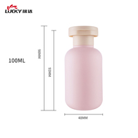 Botella de Plástico de 100 ml para Champú Líquido, Colorida, con Tapa Abatible - Juego de Botellas Portátiles y Exprimibles para Cosméticos y Cuidado Personal