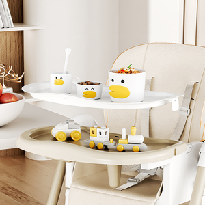 Di alta qualità sedia di alimentazione del bambino pieghevole altalena sedie per il bambino che dorme portatile beige grigio - Product Image 2