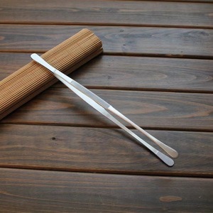 Korean-<b>style</b> BBQ tongs, stainless steel food tongs, 304 stainless steel, household BBQ tongs, kitchen steak tongs. - Product Image 1