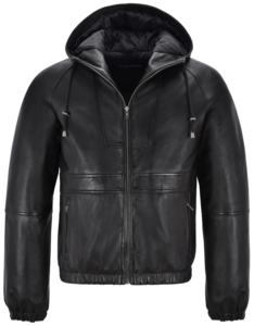 Veste en cuir Nappa noir 100% authentique sur mesure pour homme, coupe classique, marque privée OEM/ODM, style décontracté chic - Product Image 1