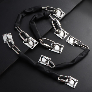 304 Stainless Steel Anti Fall Chain <b>For</b> Glass Door Safety With Easy Installation L Shaped Modern Simple Design - Product Image 3