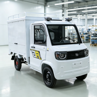 Vehículo Eléctrico de Alta Eficiencia con 4 Ruedas, Autonomía de 100 km y Velocidad de 40 km/h, Mini Camión Refrigerado Eléctrico de 2 Plazas