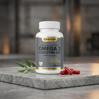 Capsules de Coenzyme Q10 Ubiquinol Omega 3 Premium pour l'Énergie Cellulaire, le Bien-être Cardiovasculaire, le Soutien Immunitaire et Antioxydant pour Adultes