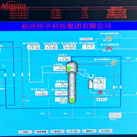 Usine d'oxygène liquide NUZHUO, capacité 50 m3/h, pureté de l'LOX 99,6 %, avec réservoir de produit O2 liquide
