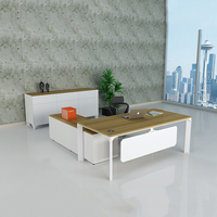 Bureau de travail convertible professionnel extensible en bois et acier pour projets de bureau
