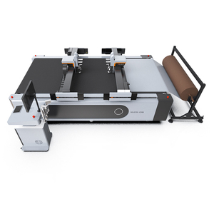 高速革生地CNCフラットベッドカッターデジタルナイフプロッタ靴用家具作り - Product Image 1