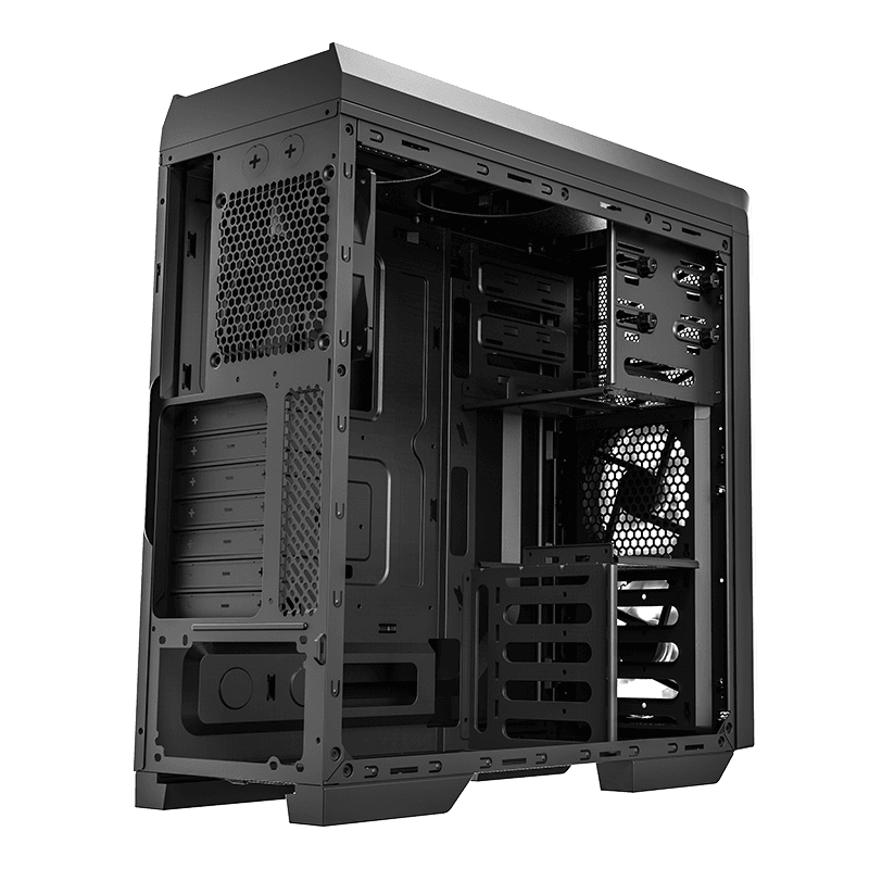 GAMEMAX G501X ATXゲーミングPCケース ミディタワー 黒 スチール製