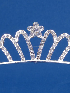 BELLEWORLD Promozione Tiara con Fiori di Cristallo Carina per Concorsi di Bellezza Cerchietti per Feste Accessorio per Capelli Personalizzato Corona per Compleanno Bambini per Principesse - Product Image 4