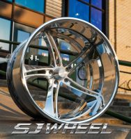 Jantes forgées SJ 6061-T6 en 2 parties, à déport profond, de 18 à 26 pouces, 5x120, pour Cadillac Deville, Chevy Chevelle