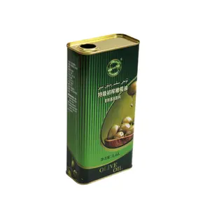 Custom Design Printing food grade Square Tin Can olive oil tin cans Camellia Edible Oil Sesame Oil tin box