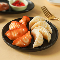 Modèle réaliste de dumpling artificiel GYOZA pour festival, simulé, frit et grillé, en plastique écologique TABA SQUISHY, promotionnel