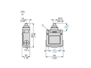 Meilleures ventes XCKM-110 240VAC 10A Micro-interrupteur de fin de course rotatif à action rapide XCKM110 Normes XC 1NC+1 NO Plongeur métallique à action rapide - Product Image 6