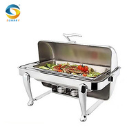 Ensemble de plats à frire pour Restaurant, 1 ensemble, meilleure vente, équipement de restauration pour Buffet, en acier inoxydable, chauffe-aliments