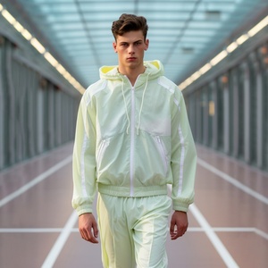 2024 Outdoor Hiking <b>Lightweight</b> Nylon Waterproof Softshell Anorak Zip up Safari Windbreaker <b>Jackets</b> for <b>Men</b> - Product Image 6