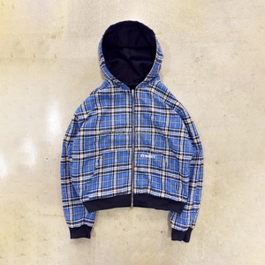 Custom Zip up Hoodies Manufacturer Oversized Heavyweight <b>Jackets</b> Inside <b>Flannel</b> Double Layers Reversible Hoodie for Men - Product Image 1