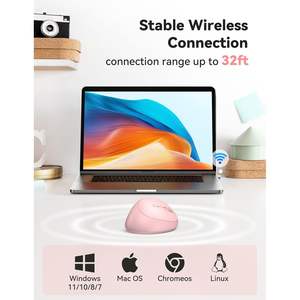 Ratón Vertical Ergonómico Tecknet, 4800 DPI, Inalámbrico, 6 Botones Programables, 2.4G, Silencioso, Cable Tipo-C para Oficina y Juegos - Product Image 5