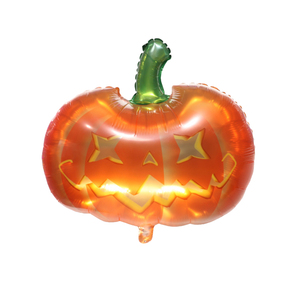 Cymylar Halloween Twinkling Pumpkin Mylar Foil Balloon Orange Smile Globos Ballons pour Trick or Treat Events Christmas Boo Day - Product Image 4