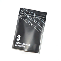 Pochette debout personnalisée sac d'emballage en plastique à fermeture éclair pour chaussettes emballage/emballage en tissu/emballage de sous-vêtements