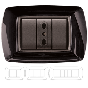 Copertura per Interruttore Automatico Nera 'MYLIFE' 7 Moduli - Product Image 3