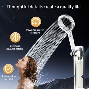 Doccetta a mano Daily Comfort con filtro a carbone attivo in plastica, design ad anello cavo, filtrazione visibile e aumento pressione - Product Image 3