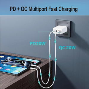 Cargador USB C Multipuerto GaN de 40W con Certificación QC3.0, 4 Puertos (2 USB-A, 2 Tipo-C PD), Resistente al Fuego, Estación de Carga Rápida, Adaptador de Corriente de Escritorio - Product Image 5