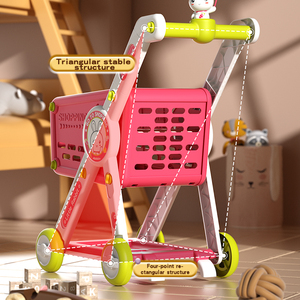 Ensemble <span class=keywords><strong>de</strong></span> jeu <span class=keywords><strong>de</strong></span> rôle pour enfants XST, chariot <span class=keywords><strong>de</strong></span> supermarché, simulation <span class=keywords><strong>de</strong></span> courses, <span class=keywords><strong>légumes</strong></span> et fruits en plastique ABS, jouets pour enfants <span class=keywords><strong>de</strong></span> 2 à 7 ans, EN71 - Product Image 5