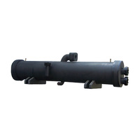 Evaporador tubular de acero inoxidable con carcasa y tubos, enfriador de agua, intercambiador de calor de tubos de titanio, enfriador de aire, evaporador inundado