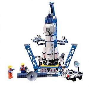 Blocs de construction en matériaux divers, <span class=keywords><strong>animaux</strong></span> <span class=keywords><strong>et</strong></span> nature, série 40 pièces pour enfants (garçons <span class=keywords><strong>et</strong></span> filles), jouets à assembler, cadeau, vente en gros, offre spéciale - Product Image 1