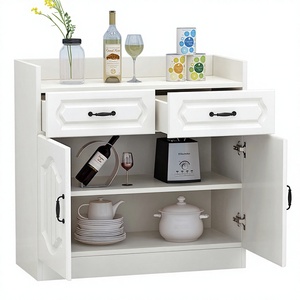 Meuble de bar en bois moderne et durable à double face, table d'appoint pour salle à manger, avec dimensions et couleur personnalisables pour cuisine ou salle à manger, matériau du panneau - Product Image 1