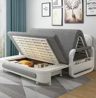 Nova Woonkamer Meubels Bespaar Ruimte Couch Divan Moderne Sofa Cum Bed 3 Zetel Vouwen Multifunctionele Slaapbank met Opslag