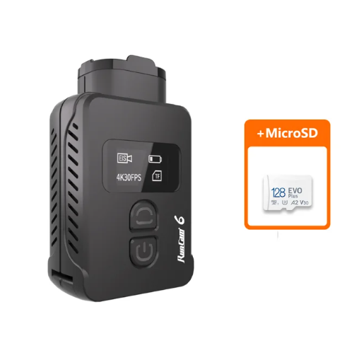 RunCam 6 4K Wide Angle WiFi FPV PWM Action Sports Helmet Camera with 128GB SD Card (RUNCAM6-128G)