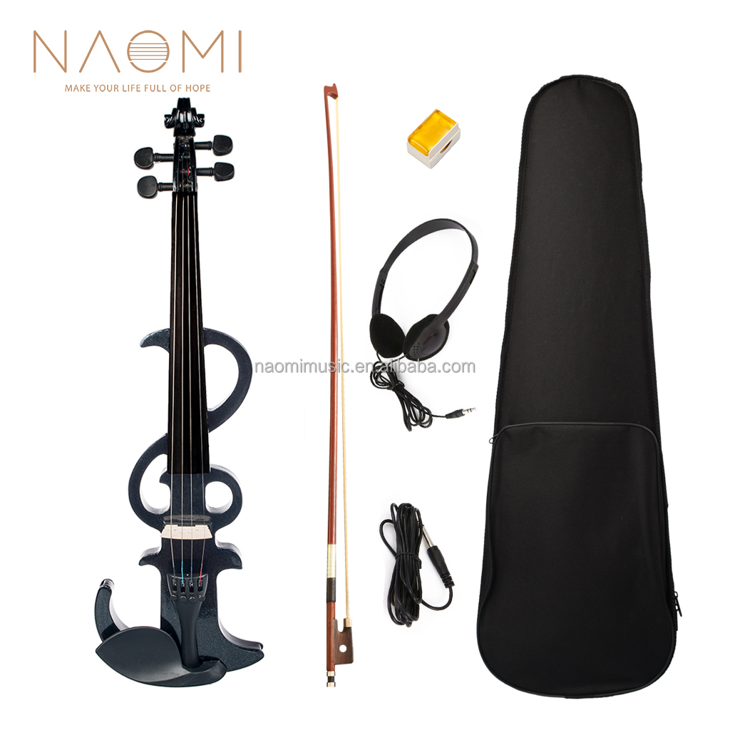 NAOMI 4/4 Electronic Silent Violin - Perfect for Students