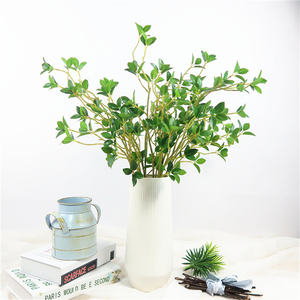 Venta al por mayor de plantas artificiales, árbol, hojas de <span class=keywords><strong>Olmo</strong></span>, simulación de vegetación, hojas decorativas, arreglo floral - Product Image 2