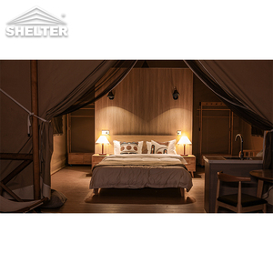 Tentes safari <span class=keywords><strong>de</strong></span> luxe <span class=keywords><strong>de</strong></span> qualité supérieure avec tous les accessoires <span class=keywords><strong>tente</strong></span> d'événement safari en tissu <span class=keywords><strong>de</strong></span> <span class=keywords><strong>toile</strong></span> <span class=keywords><strong>de</strong></span> coton loft - Product Image 6