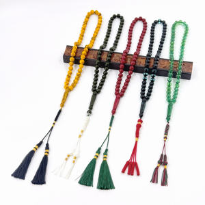 Cuentas de Oración Islámicas, Brazalete, Cuentas de Resina de 10 mm, 51 Piezas, Musulmán, Imam Sobha Kir, Bebida de Jarabe Blanco, Misbaha <span class=keywords><strong>Tasbih</strong></span> Rosario - Product Image 6