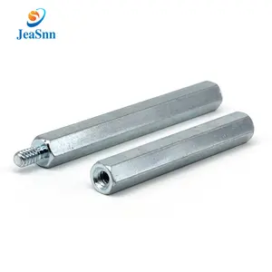 Baja kuningan Male-female disesuaikan heksagonal M3 M6 M10 produksi 3 m aluminium berulir Hex bulat standoff tembaga Spacer