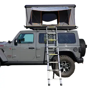 Vendita calda di alta qualità 2-3 persone tenda da tetto per impieghi gravosi rettangolare Hard Shell Car Roof Top Box campeggio all'aperto
