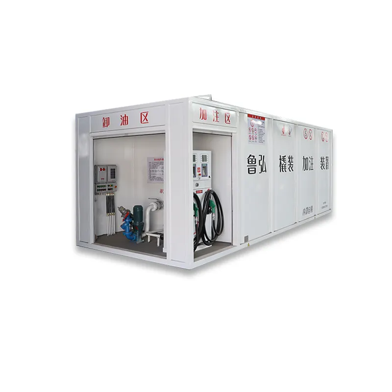 Nhiên liệu di động pha chế bơm gas container di động Trạm nạp với áp lực khẩn cấp cứu trợ thiết bị