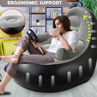 Canapés gonflables floqués d'extérieur personnalisés, chaises pliantes gonflables pour adultes et poufs gonflables avec accoudoirs