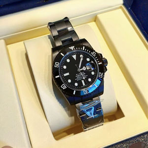 Montre personnalisée de haute qualité en acier inoxydable, résistante à l'eau 100 bars, aiguilles lumineuses, miroir saphir, chronographe - Product Image 2