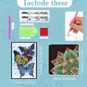 Kit DIY de marque-pages d'angle pour carnet, peinture diamant 5D de forme spéciale, avec strass, pour journal intime, marque-<span class=keywords><strong>page</strong></span> de <span class=keywords><strong>page</strong></span>, ensemble d'artisanat artistique - Product Image 6
