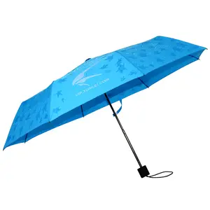 دليل مظلات قابلة للطي السحرية العلامة المائية تغيير اللون عندما الرطب مظلة