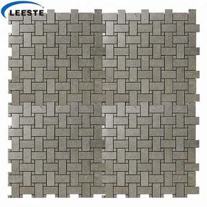 Design moderne Décoration de la maison Décoration murale Carrelage 1 ''X 2'' Panier Vague Motif Design Cendrillon Gris Marbre Mosaïque - Product Image 4